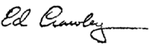 Edward Crawley signature